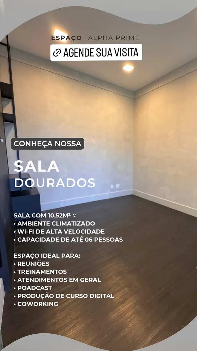 Sala Dourados no Espaço Alpha Prime
