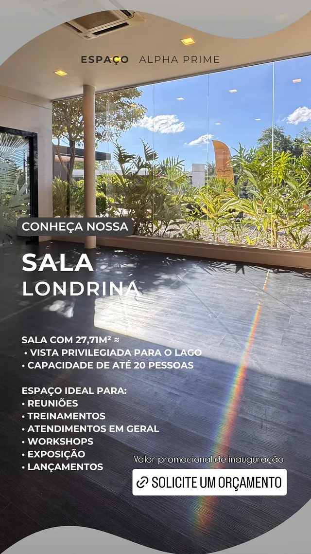 Sala Londrina no Espaço Alpha Prime